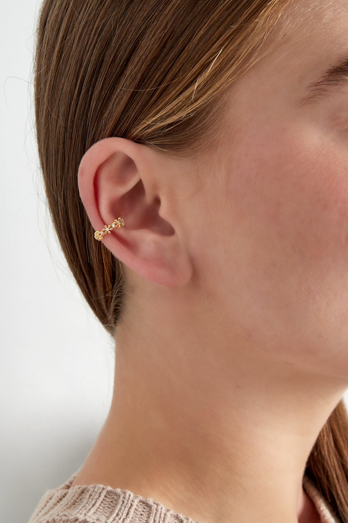 Sophie Petal Earcuff - gold