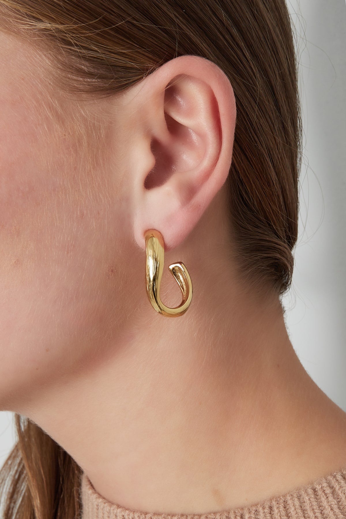 Sophie Twirl Earrings - Gold