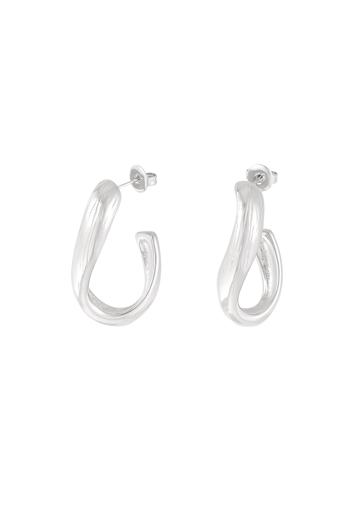 Sophie Twirl Earrings - Silver