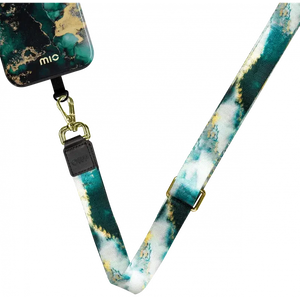 MIO Lanyard Universeel Nylon Telefoonkoord / Telefoonketting Green Marble